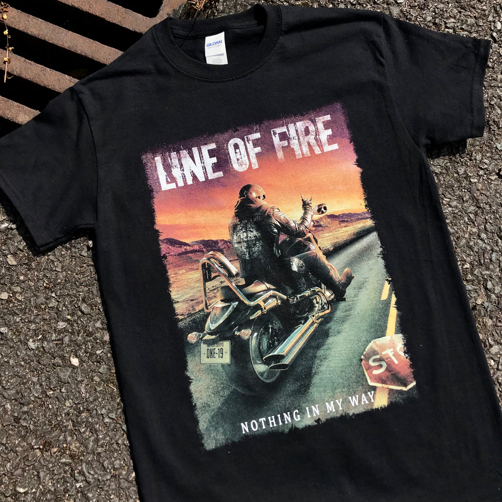 Banging 9 colour print for Line Of Fire.